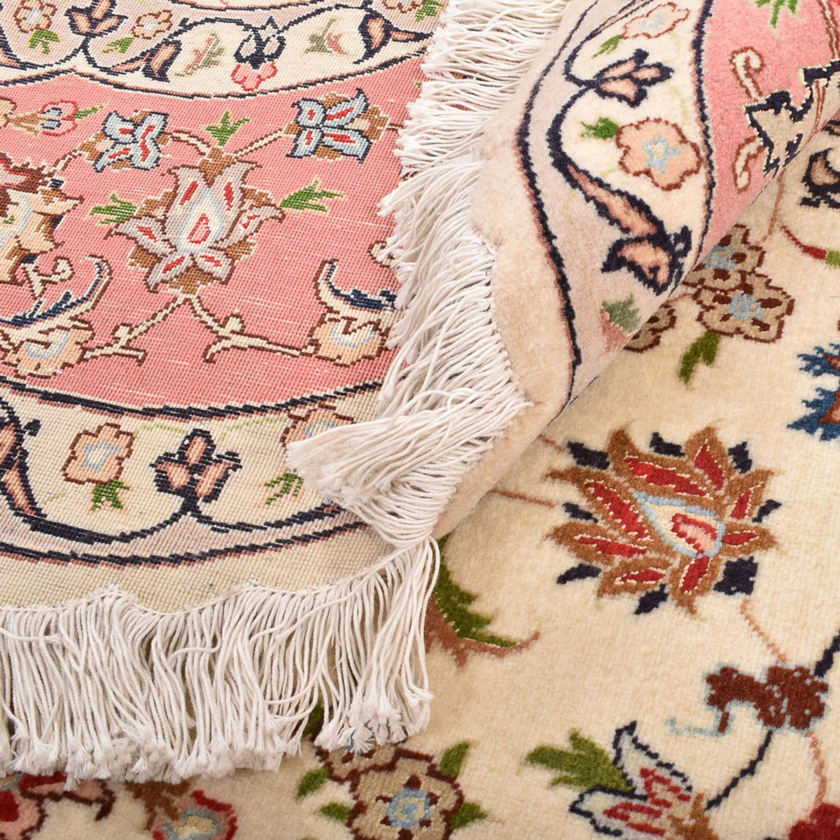 Perser Rug - Tabriz - Royal round  - 200 x 200 cm - cream