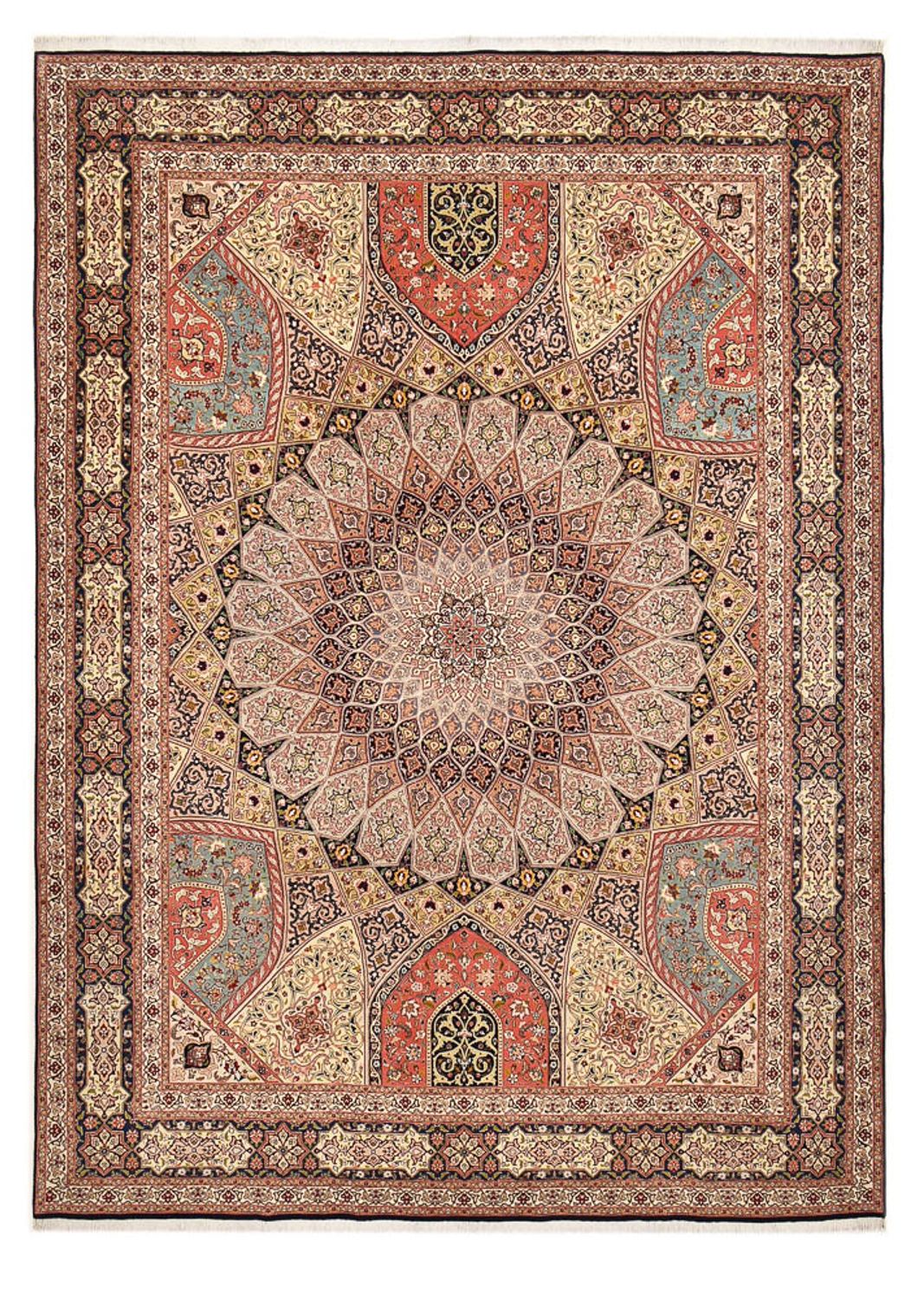Perser Rug - Tabriz - Royal - 396 x 298 cm - dark beige