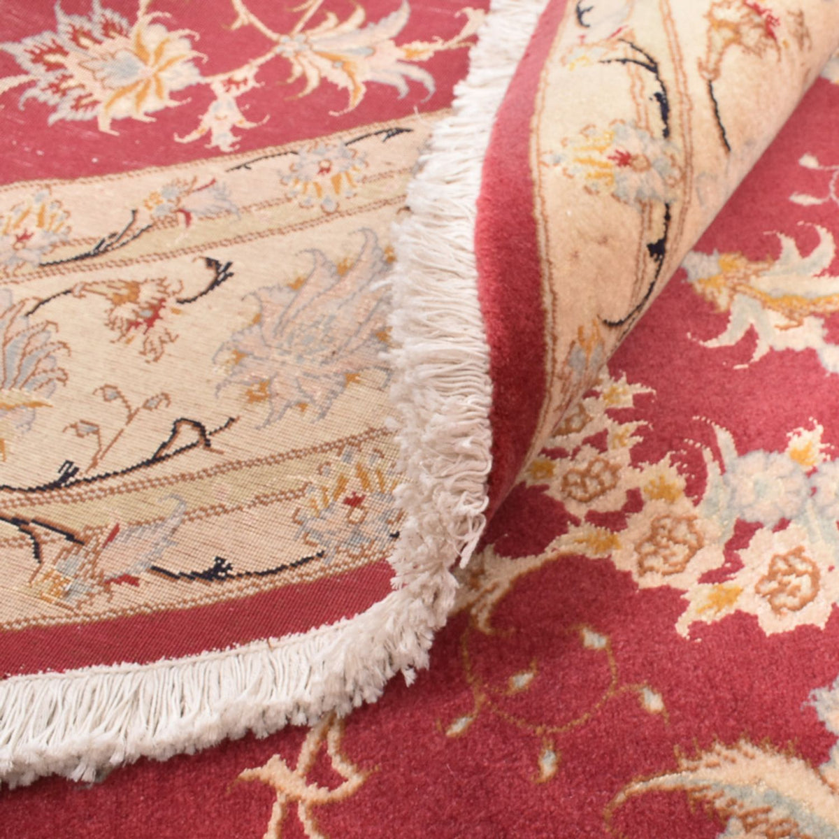 Perser Rug - Tabriz - Royal round  - 200 x 200 cm - red