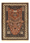 Kashkuli Rug 111x154cm - Persian Rugs - Rectangle / Multicolored / 111 x 154 cm Rectangle