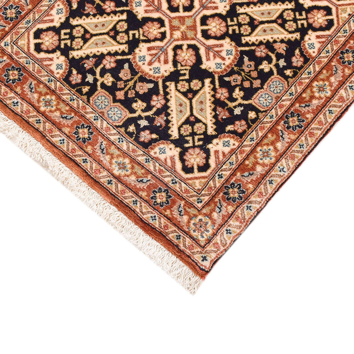 Runner Perser Rug - Ghom - Royal - 197 x 51 cm - dark beige