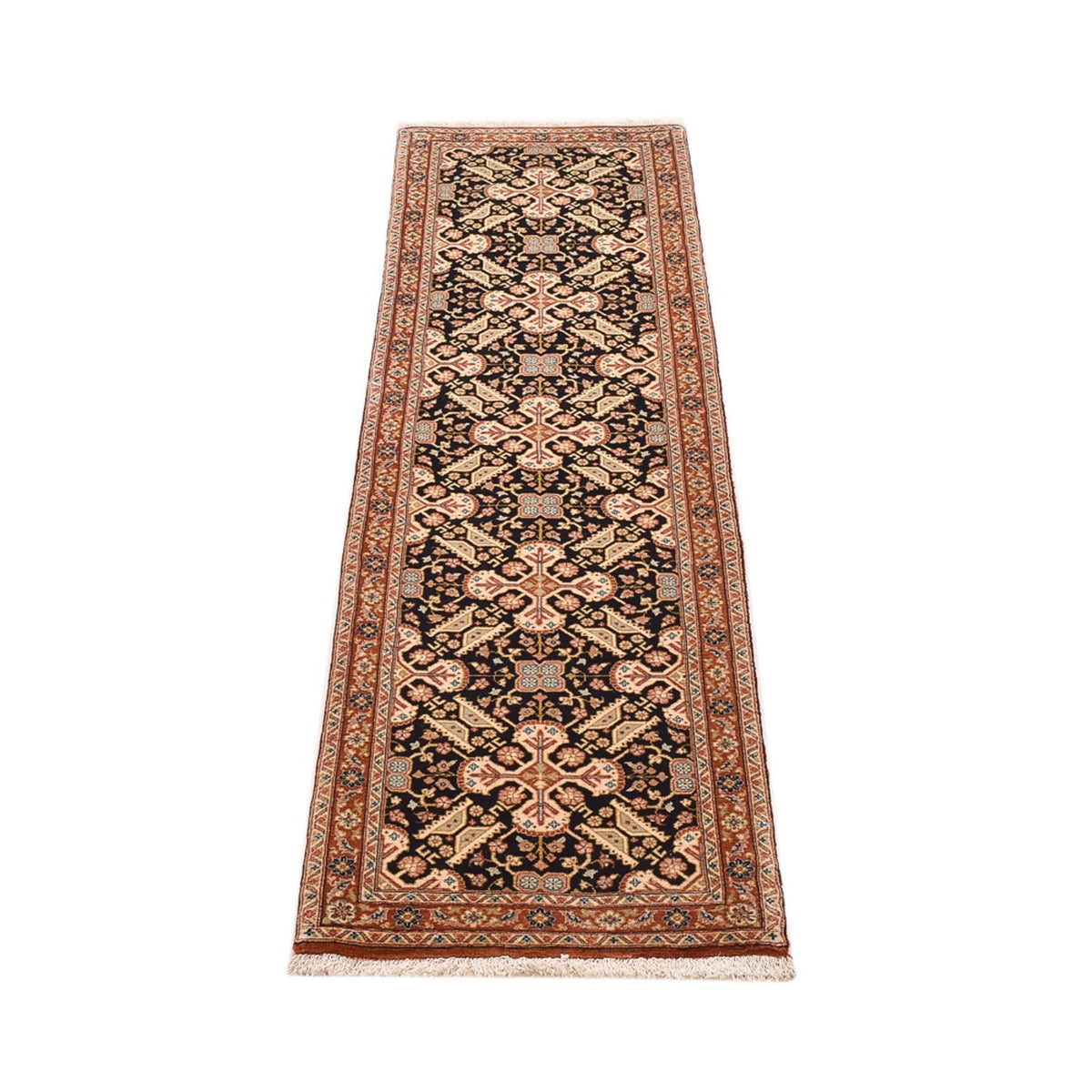 Runner Perser Rug - Ghom - Royal - 197 x 51 cm - dark beige