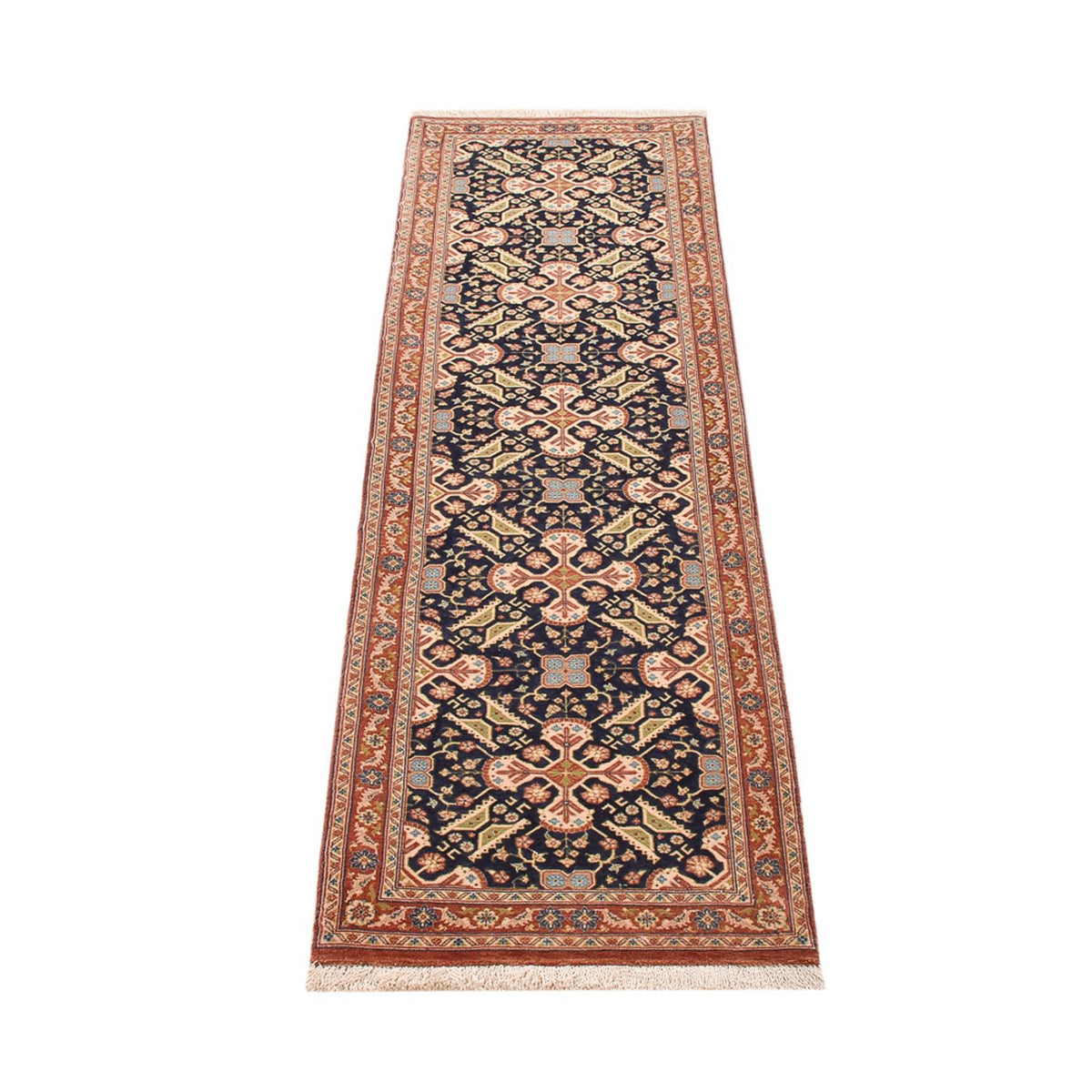 Runner Perser Rug - Ghom - Royal - 200 x 51 cm - dark beige