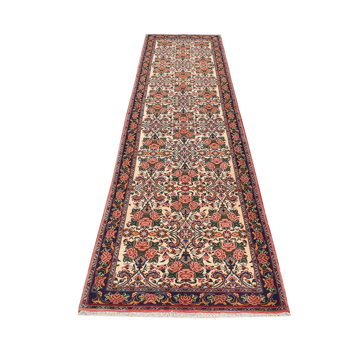 Runner Perser Rug - Bidjar - 380 x 92 cm - multicolored