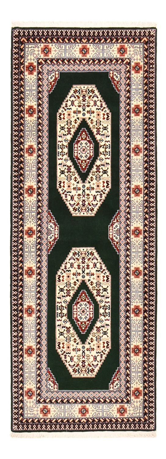 Runner Perser Rug - Tabriz - Royal - 202 x 74 cm - dark blue