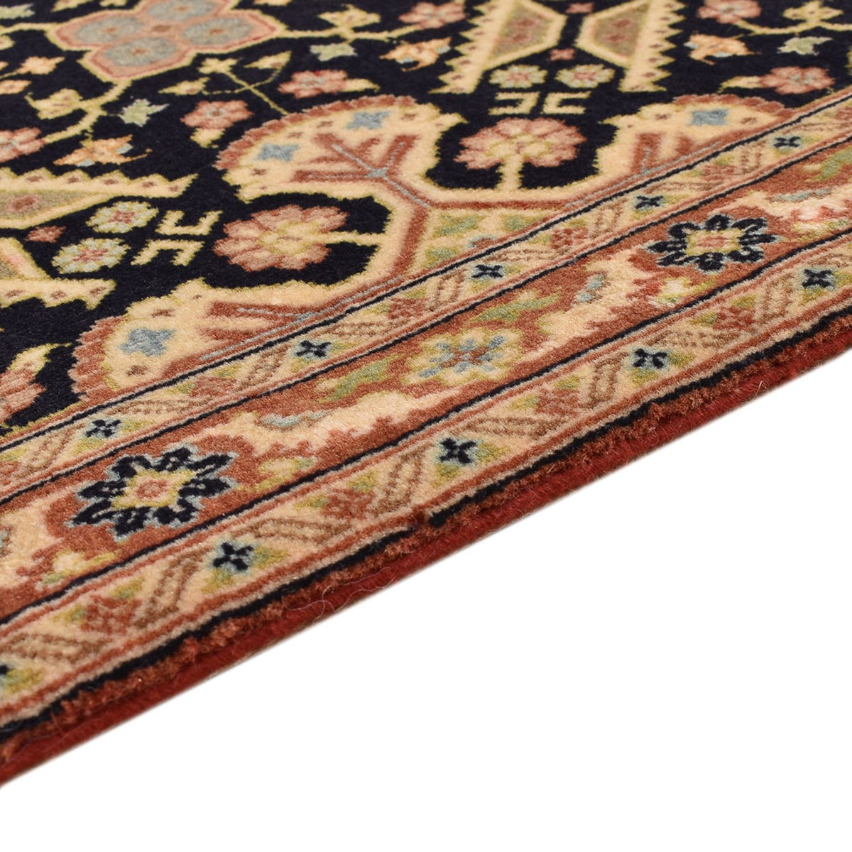 Runner Perser Rug - Ghom - Royal - 200 x 51 cm - dark beige