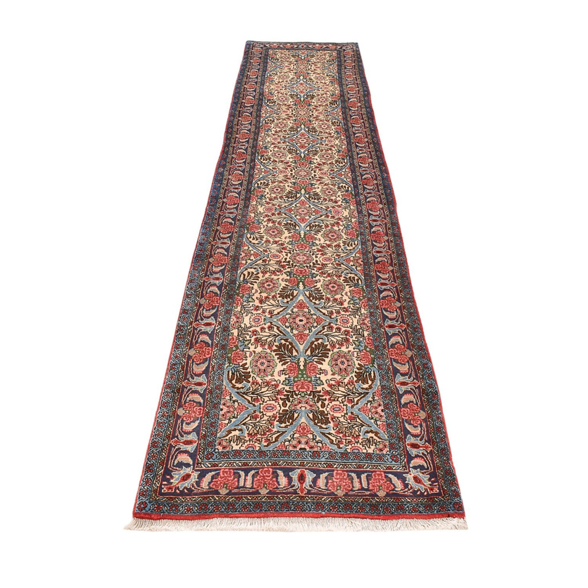 Runner Perser Rug - Bidjar - 375 x 83 cm - beige