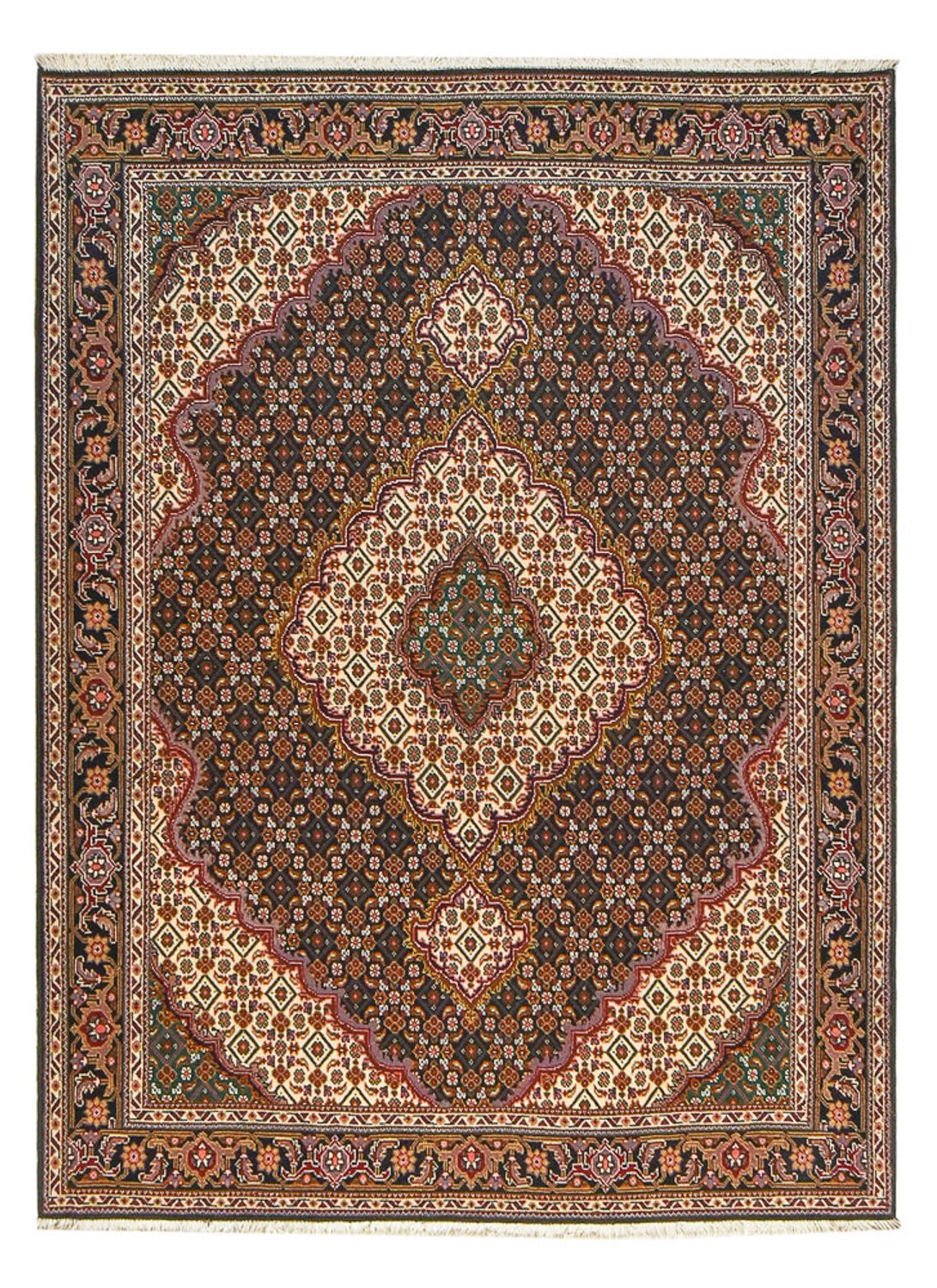 Perser Rug - Tabriz - Royal - 201 x 150 cm - brown