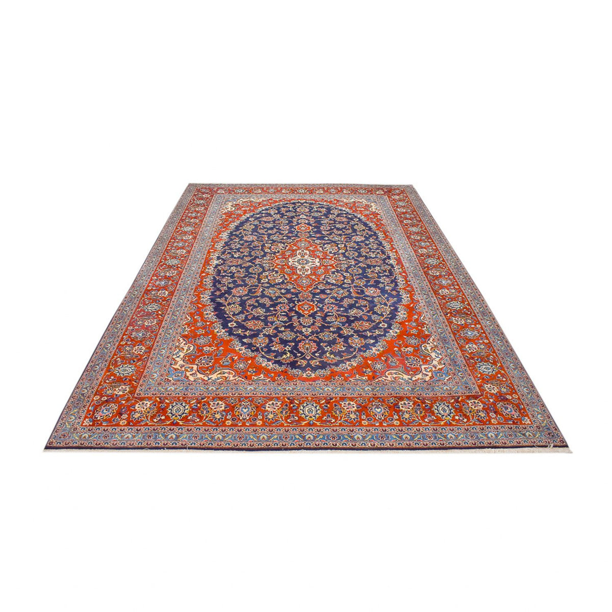 Perser Rug - Keshan - 350 x 255 cm - dark blue