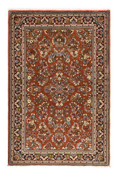 Sarouk Rug 138x207cm - Persian Rugs - dark red