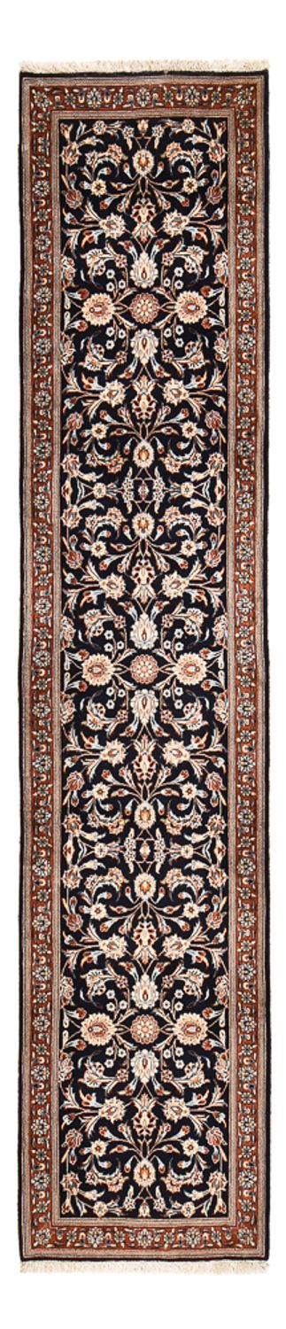 Runner Perser Rug - Keshan - 338 x 75 cm - dark blue