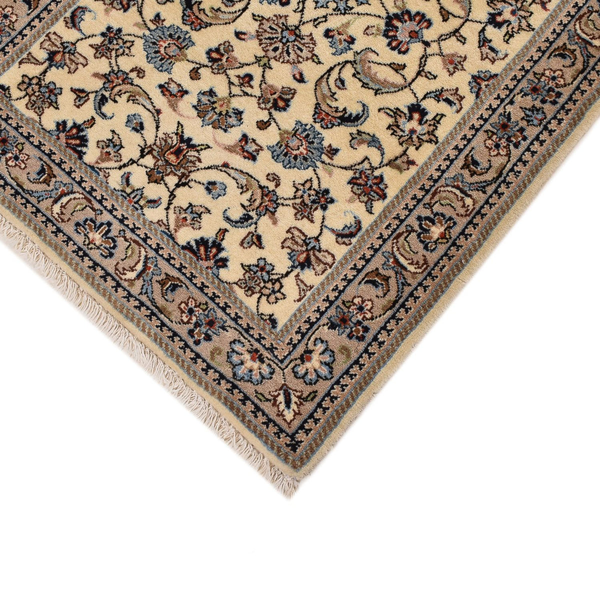 Runner Perser Rug - Keshan - 370 x 80 cm - beige