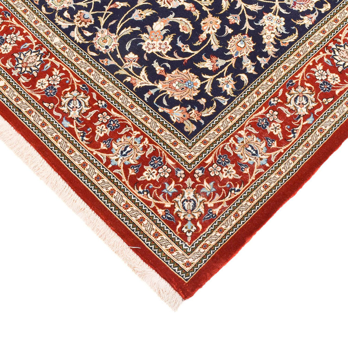 Perser Rug - Ghom - Royal - 204 x 133 cm - dark blue