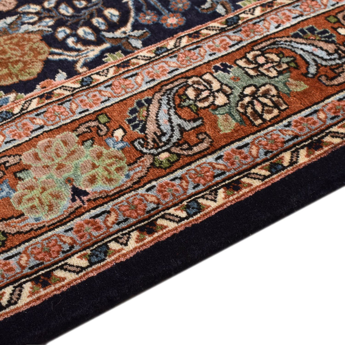 Sarouk Rug 138x202cm - Persian Rugs - dark blue