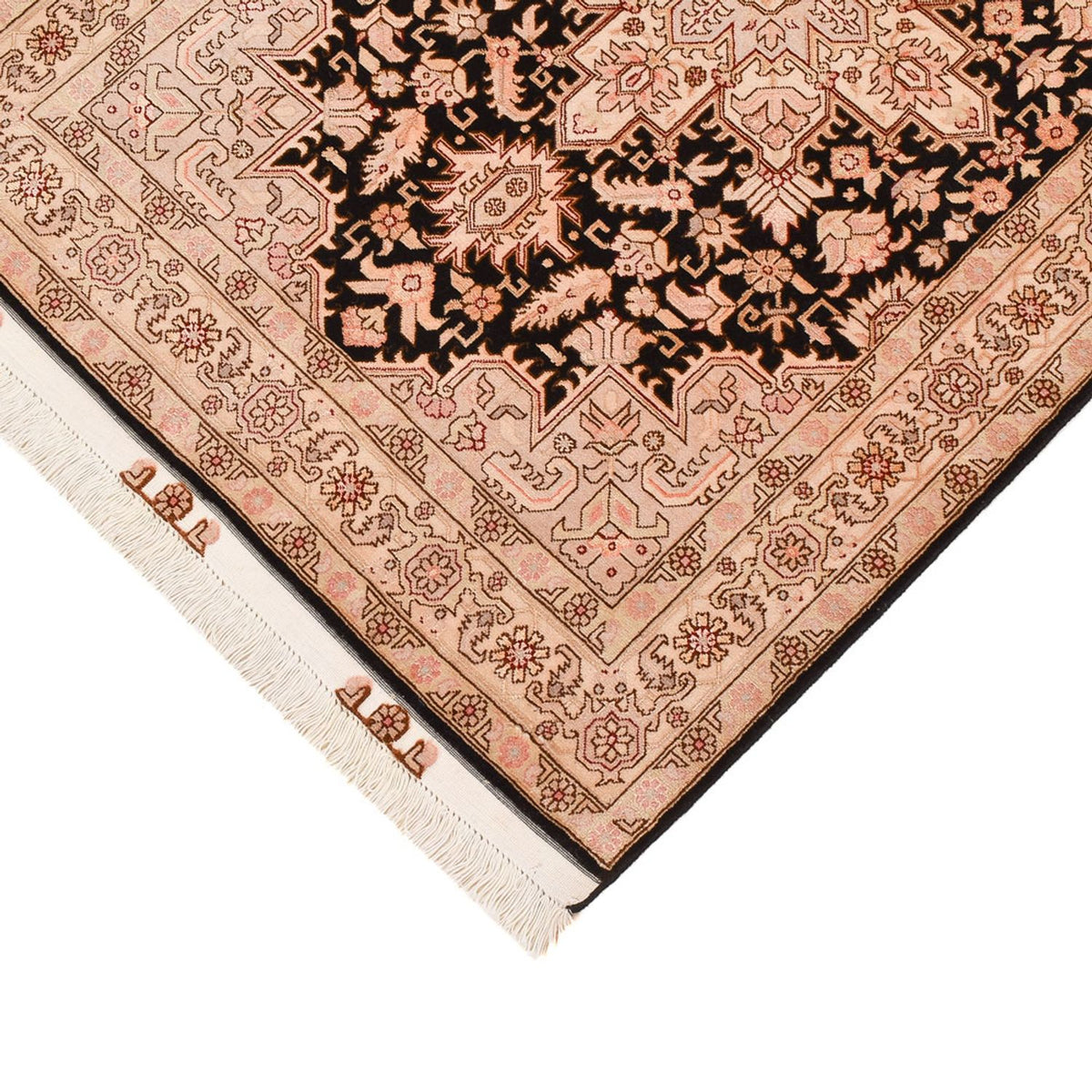 Runner Perser Rug - Tabriz - Royal - 305 x 80 cm - light beige