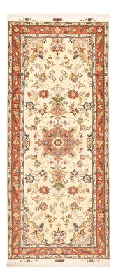 Runner Perser Rug - Tabriz - Royal - 197 x 80 cm - beige
