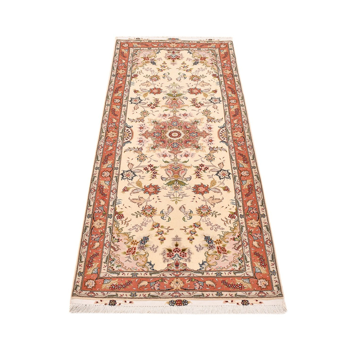 Runner Perser Rug - Tabriz - Royal - 197 x 80 cm - beige