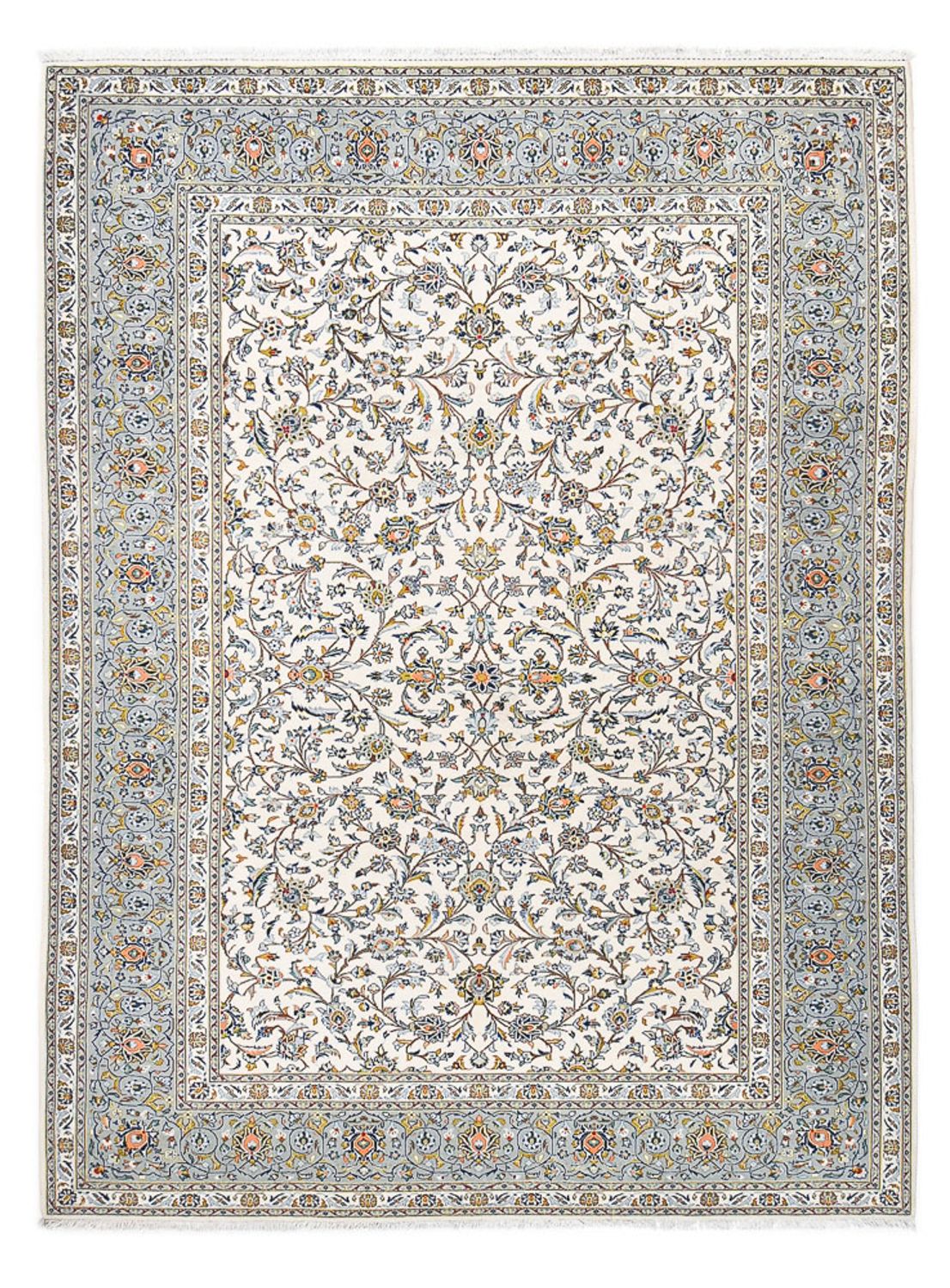 Perser Rug - Keshan - Royal - 332 x 248 cm - light grey