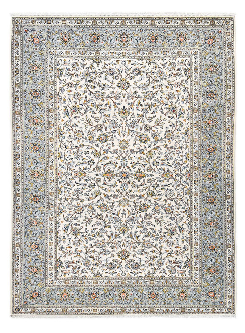 Perser Rug - Keshan - Royal - 332 x 248 cm - light grey