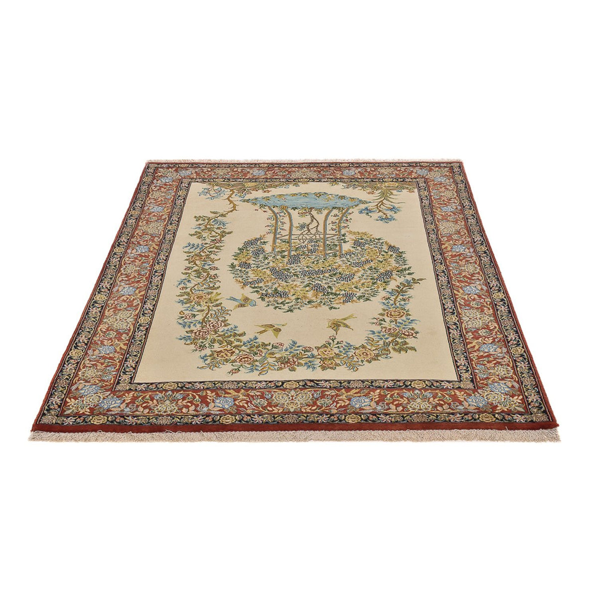 Perser Rug - Ghom - Royal - 201 x 129 cm - light beige