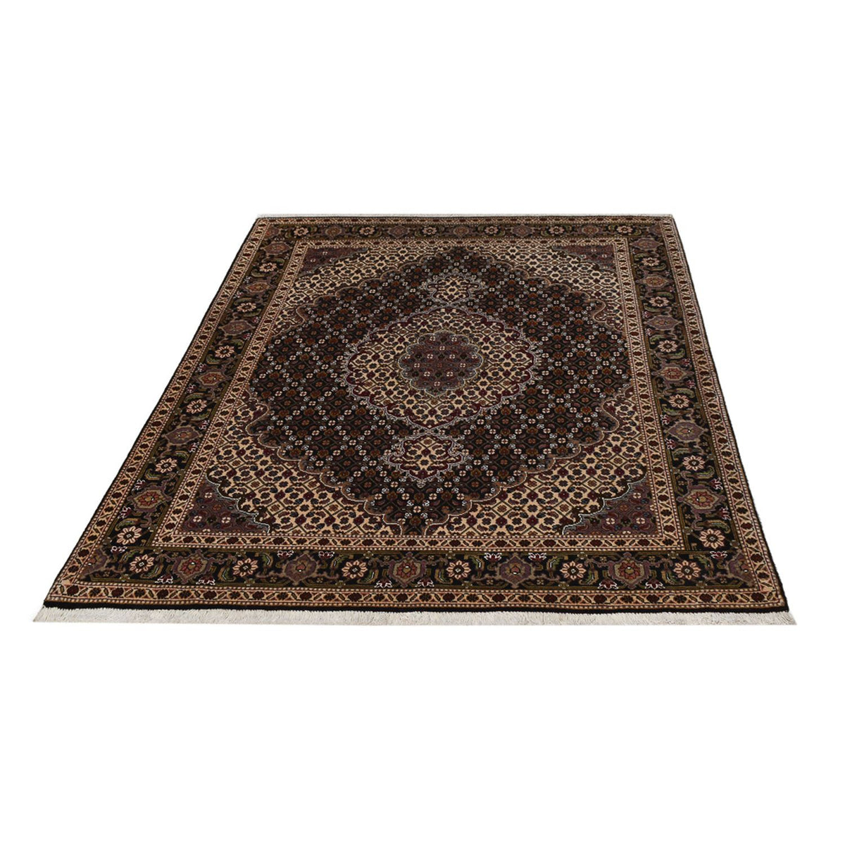 Perser Rug - Tabriz - Royal - 196 x 148 cm - dark brown