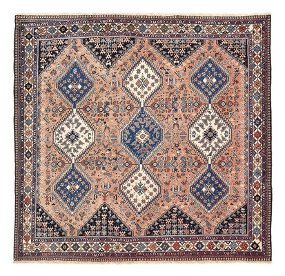Perser Rug - Nomadic square  - 203 x 193 cm - light red