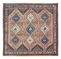 Perser Rug - Nomadic square  - 203 x 193 cm - light red