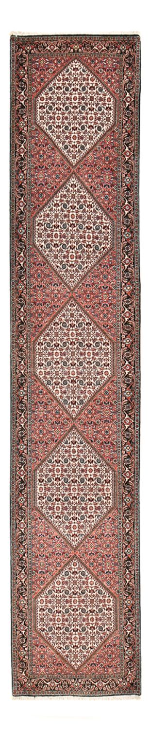 Runner Perser Rug - Bidjar - 400 x 83 cm - light red