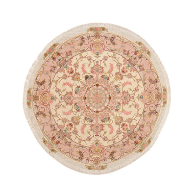 Perser Rug - Tabriz - Royal round  - 143 x 143 cm - salmon