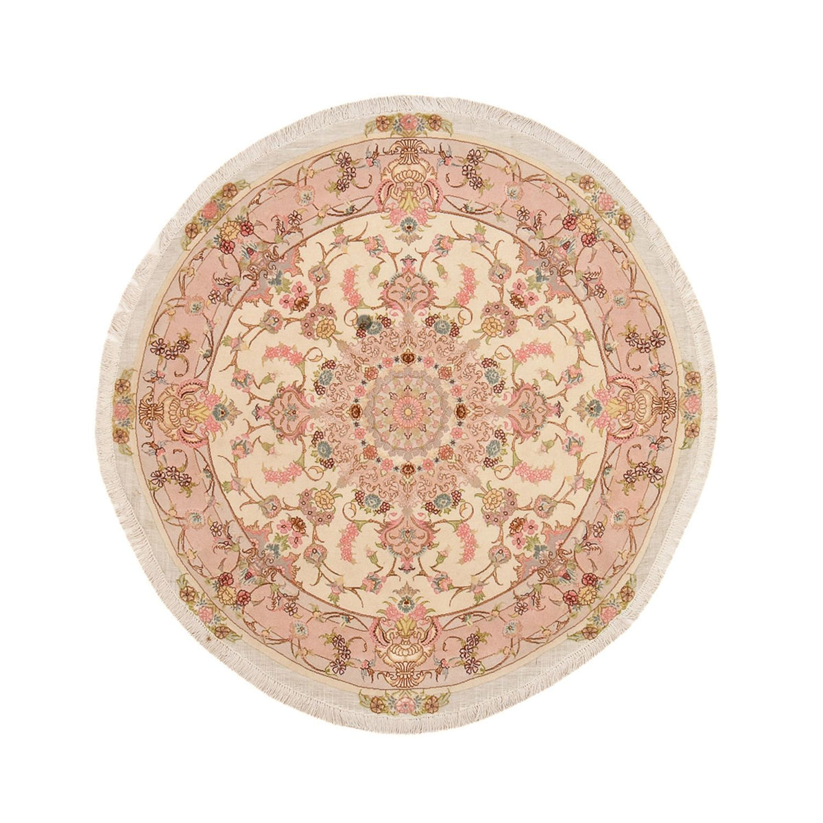Perser Rug - Tabriz - Royal round  - 143 x 143 cm - salmon