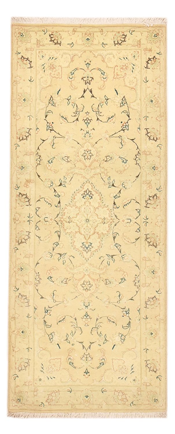 Runner Perser Rug - Tabriz - Royal - 203 x 77 cm - light beige