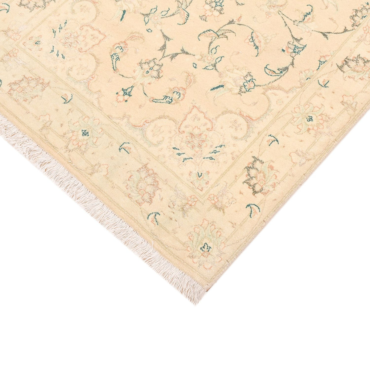 Runner Perser Rug - Tabriz - Royal - 203 x 77 cm - light beige