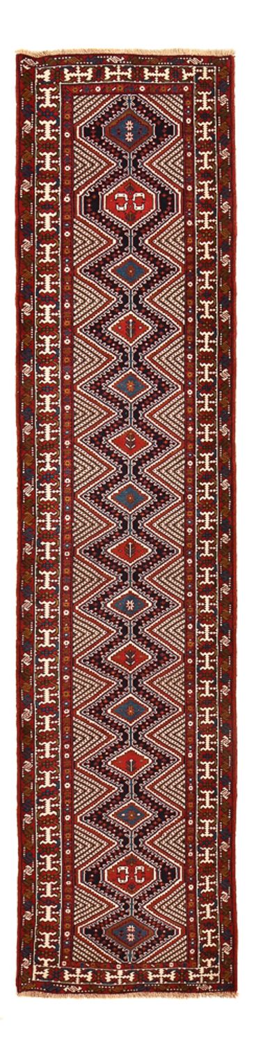 Runner Perser Rug - Nomadic - 388 x 92 cm - bordeaux red