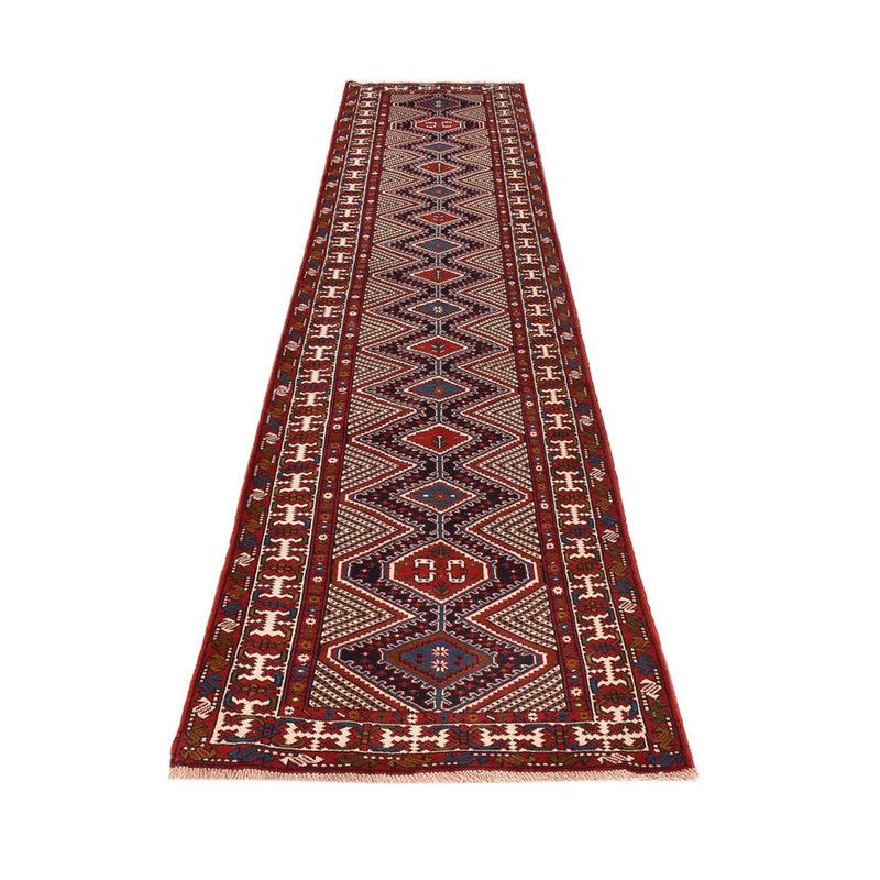 Runner Perser Rug - Nomadic - 388 x 92 cm - bordeaux red