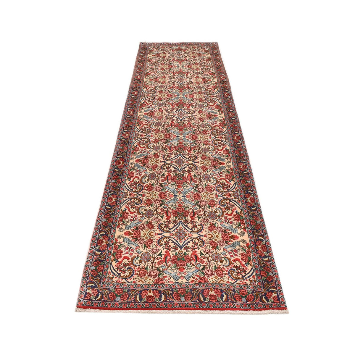 Runner Perser Rug - Bidjar - 404 x 96 cm - light red