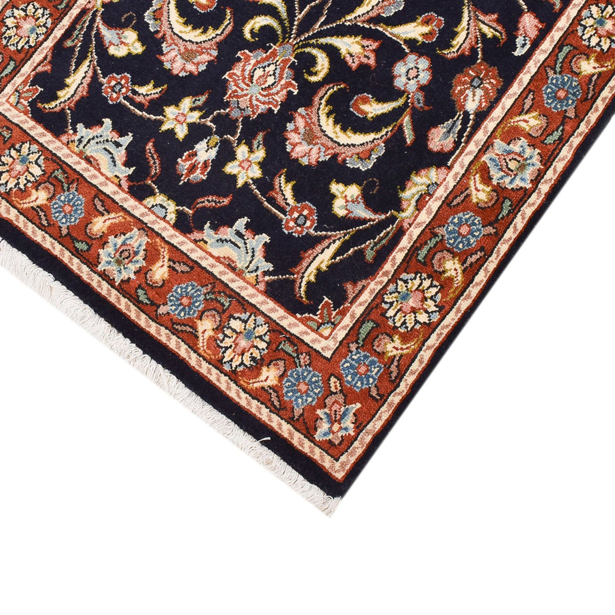 Runner Perser Rug - Keshan - 293 x 66 cm - dark blue