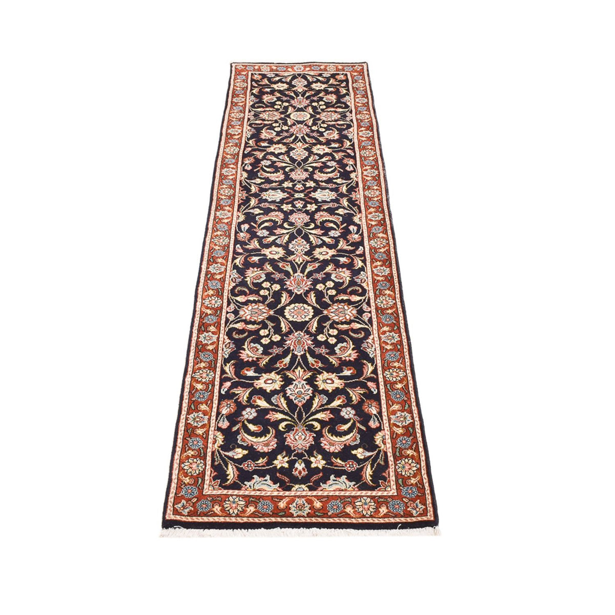 Runner Perser Rug - Keshan - 293 x 66 cm - dark blue