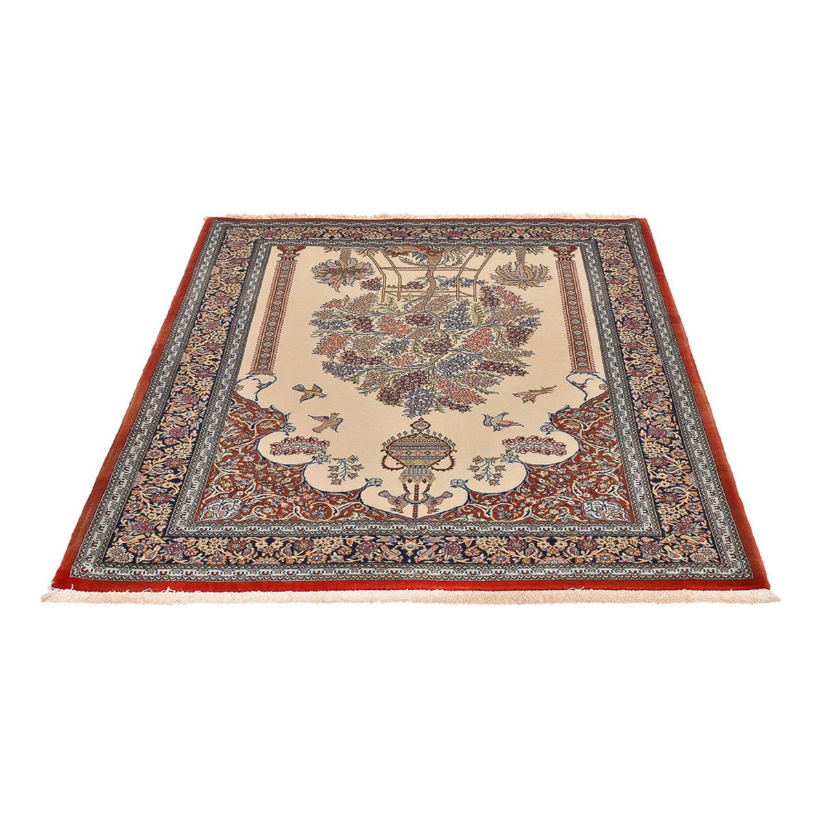 Perser Rug - Ghom - Royal - 200 x 136 cm - light beige