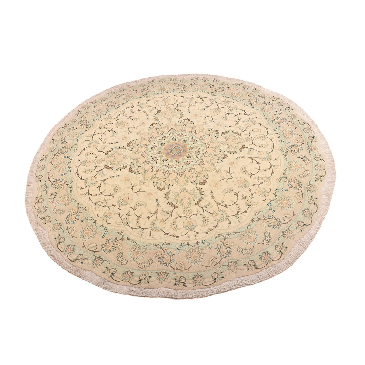 Perser Rug - Tabriz - Premium round  - 200 x 200 cm - sand