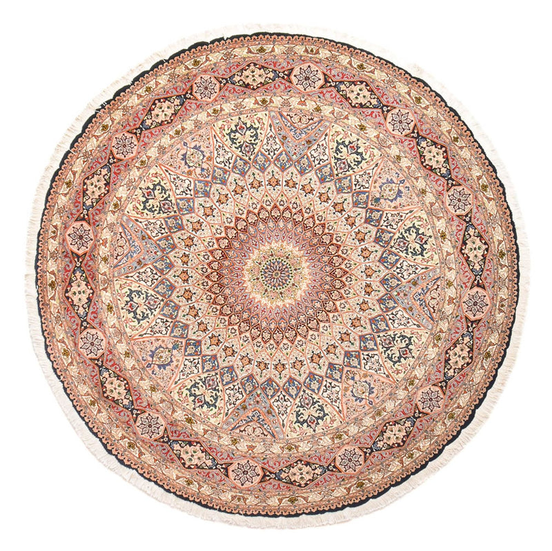 Perser Rug - Tabriz - Royal round  - 250 x 250 cm - light red