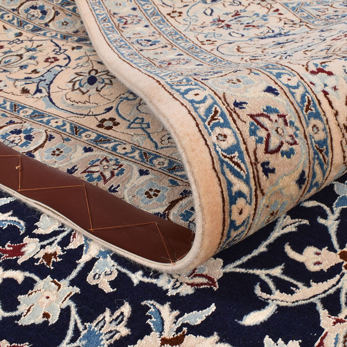 Perser Rug - Nain - Premium - 351 x 253 cm - dark blue