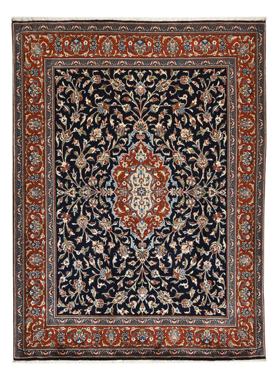 Sarouk Rug 201x265cm - Persian Rugs - dark blue