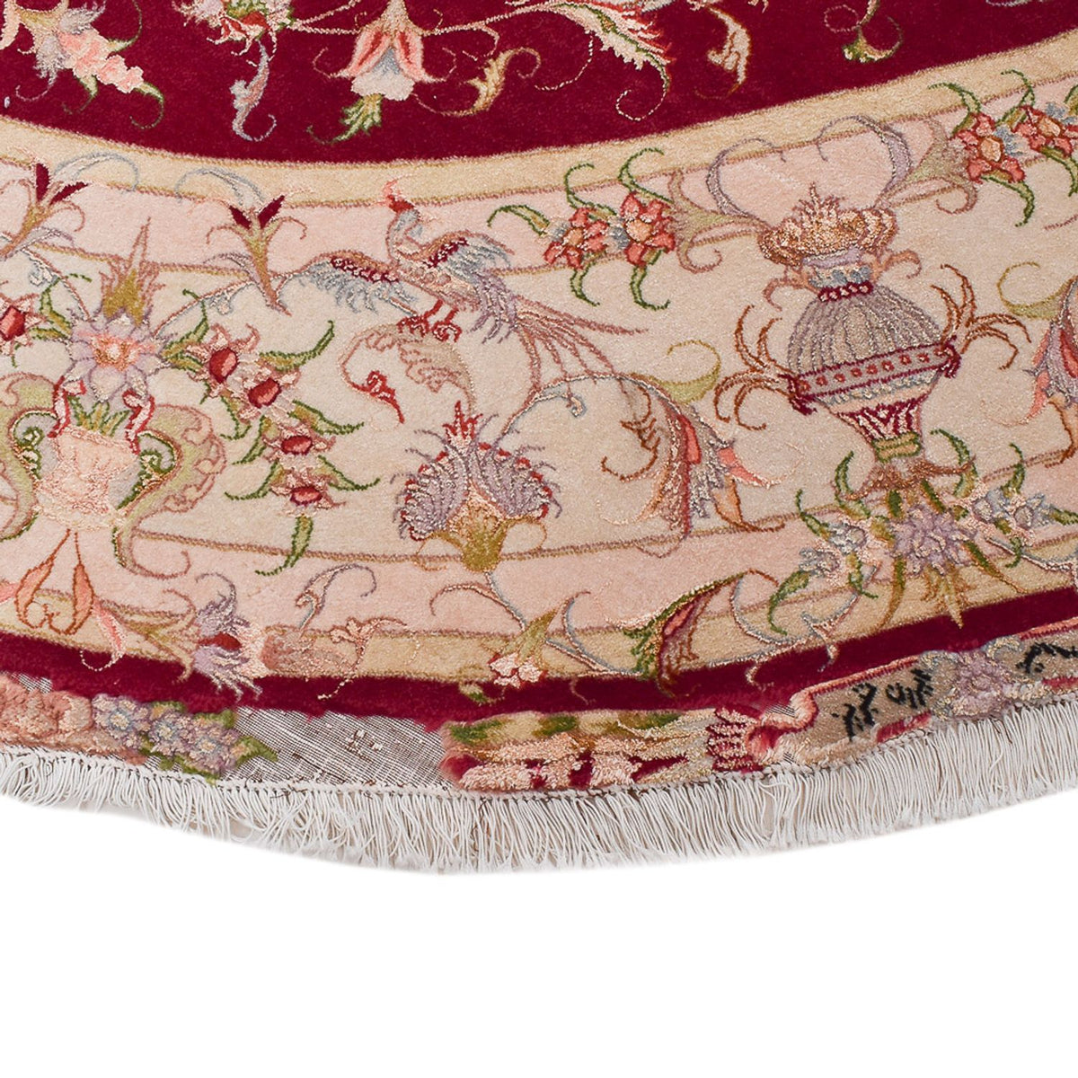 Perser Rug - Tabriz - Royal round  - 245 x 245 cm - red