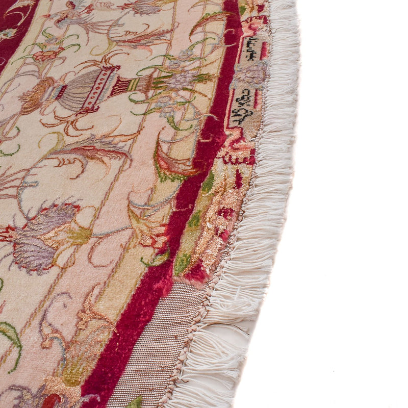 Perser Rug - Tabriz - Royal round  - 245 x 245 cm - red