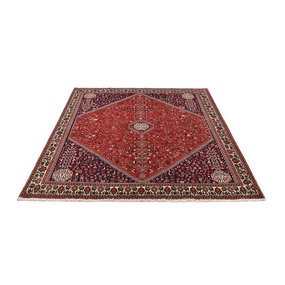 Perser Rug - Nomadic square  - 198 x 198 cm - red