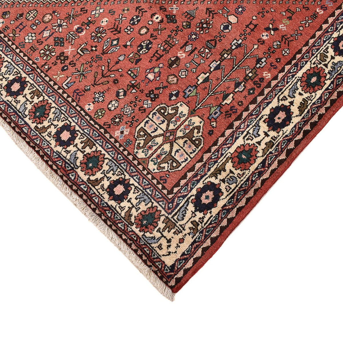Perser Rug - Nomadic square  - 203 x 196 cm - light red