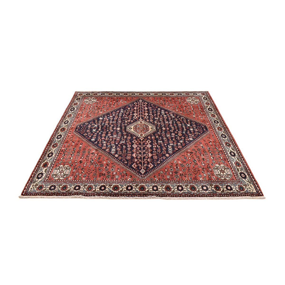 Perser Rug - Nomadic square  - 203 x 196 cm - light red