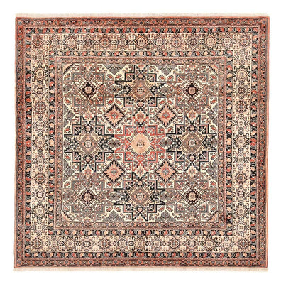 Gabbeh Rug - Kashkuli Perser square  - 195 x 195 cm - dark beige