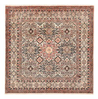 Gabbeh Rug - Kashkuli Perser square  - 195 x 195 cm - dark beige