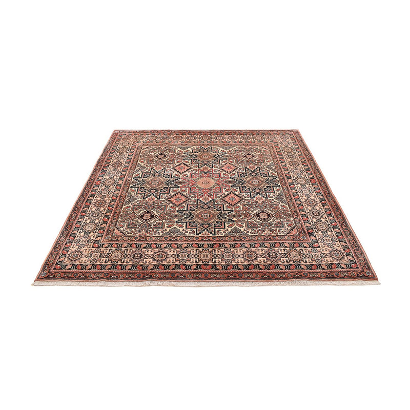 Gabbeh Rug - Kashkuli Perser square  - 195 x 195 cm - dark beige